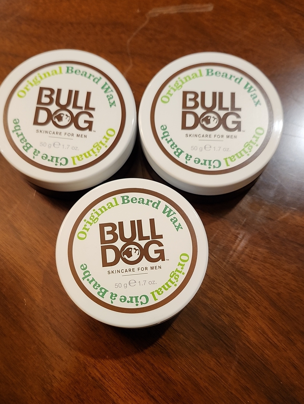 Bulldog Original Beard Wax - White 3 Containers
